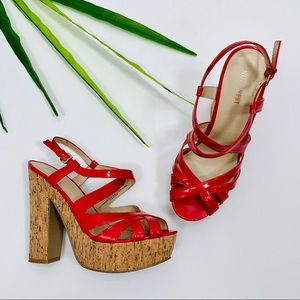 Nine West | Hot PINK Cork Heel